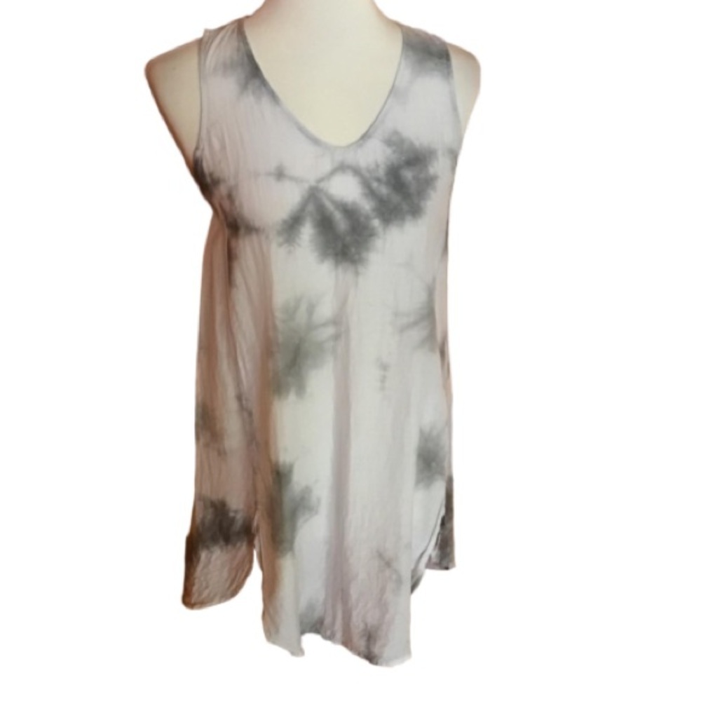 Eileen Fisher Tie dye cotton and silk top